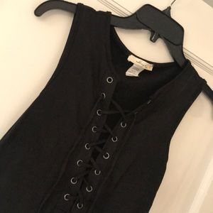 Tie up the front bodysuit